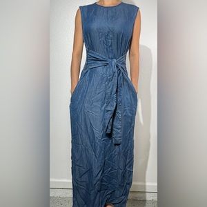 Jean maxi dress from Zara